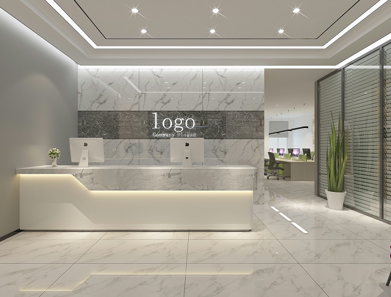 深圳辦公室裝修-前臺(tái)設(shè)計(jì)-文豐裝飾