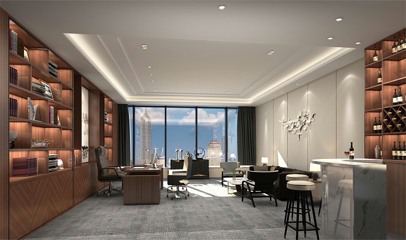 深圳辦公室裝修-董事長(zhǎng)辦公室設(shè)計(jì)-文豐裝飾