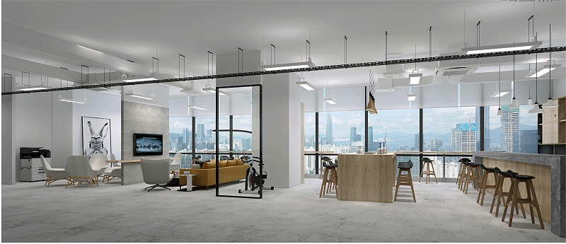 深圳辦公室設(shè)計效果圖-文豐裝飾