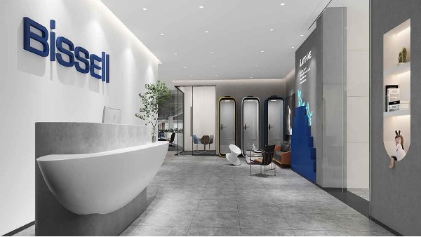 公司前臺(tái)設(shè)計(jì)效果圖-寶安區(qū)企業(yè)裝修效果圖-深圳文豐裝飾