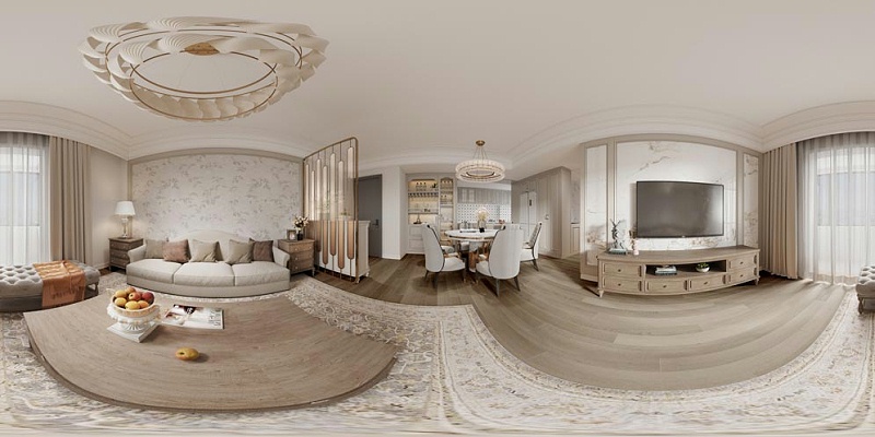 奶油風(fēng)家裝設(shè)計(jì)-文豐裝飾