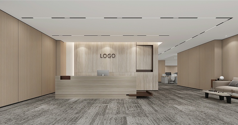 鵬潤(rùn)達(dá)辦公室前廳設(shè)計(jì)-文豐裝飾