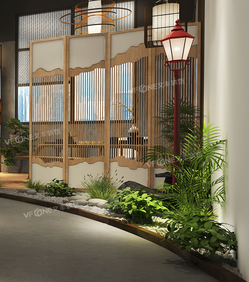 辦公室中式裝修效果圖