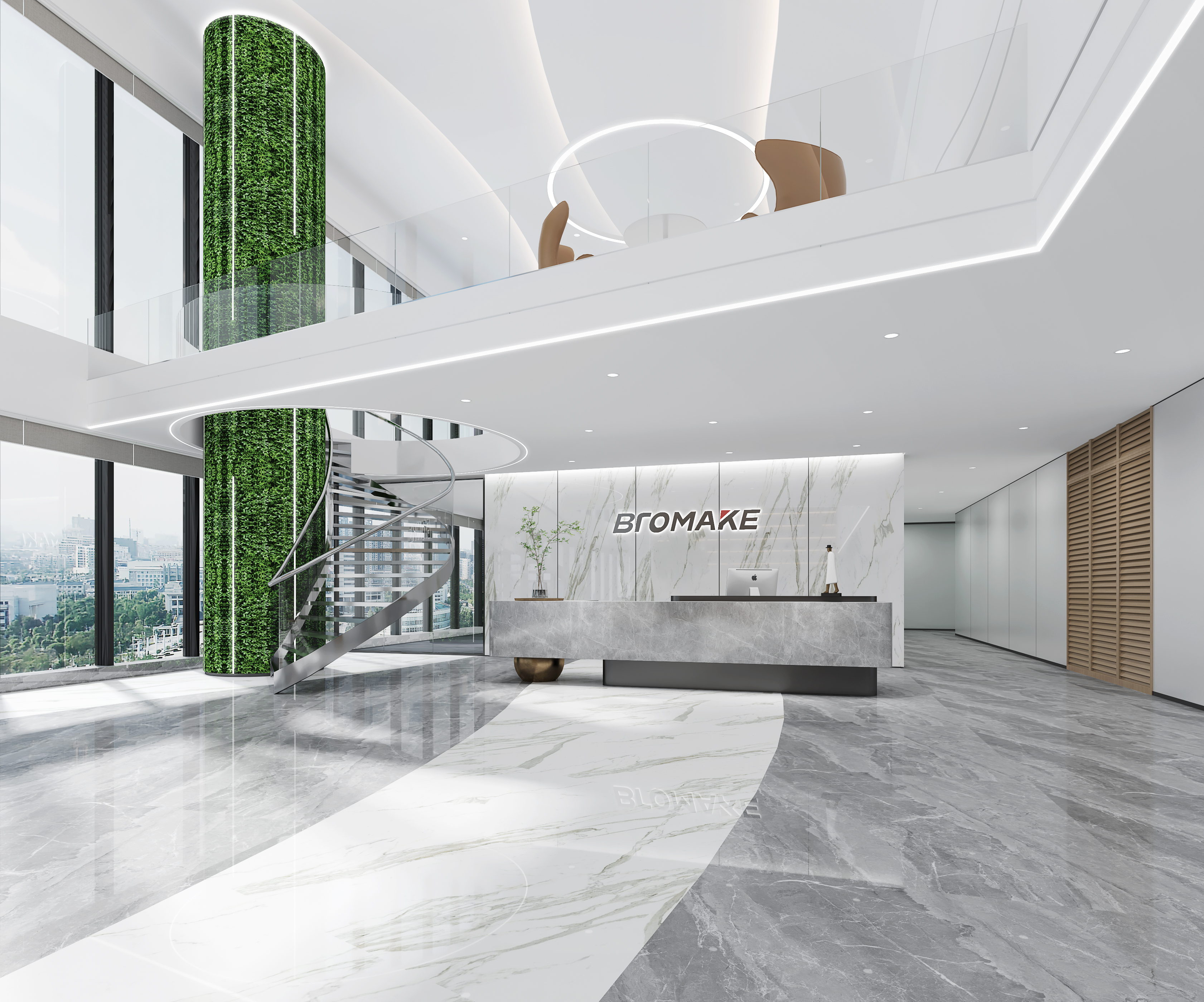 怎樣把辦公室門口變成精彩的第一頁？企業(yè)前廳形象大改造！