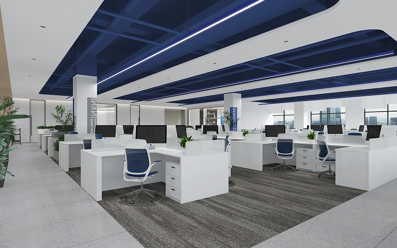 銀星辦公區(qū)設計-文豐裝飾