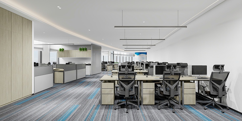 容誠辦公區(qū)效果圖-文豐裝飾