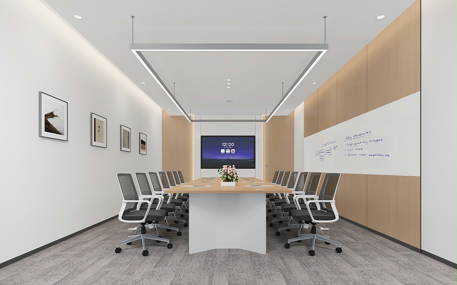 會議室設(shè)計裝修效果圖-深圳文豐裝飾