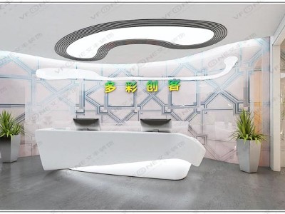 寶安辦公室裝修設(shè)計多彩創(chuàng)客現(xiàn)代簡約風格_深圳辦公室裝修