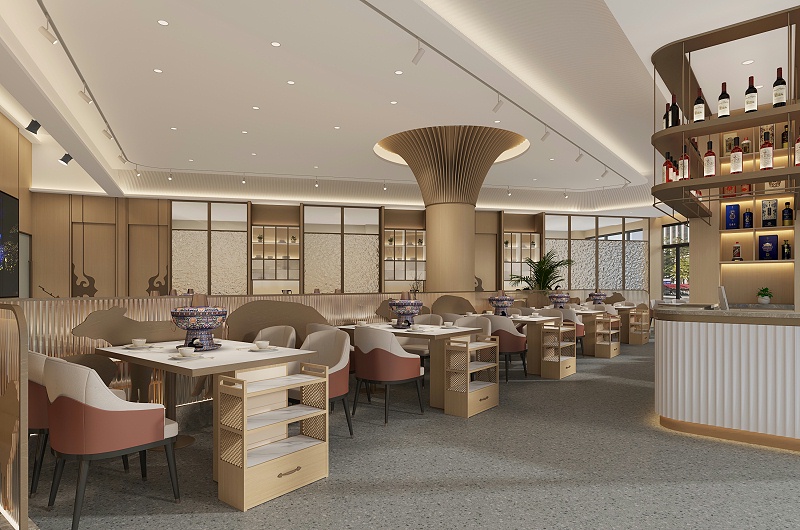 100平中餐廳設(shè)計-文豐裝飾