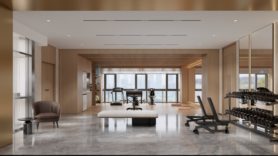 健身房辦公室裝修設(shè)計-文豐裝飾
