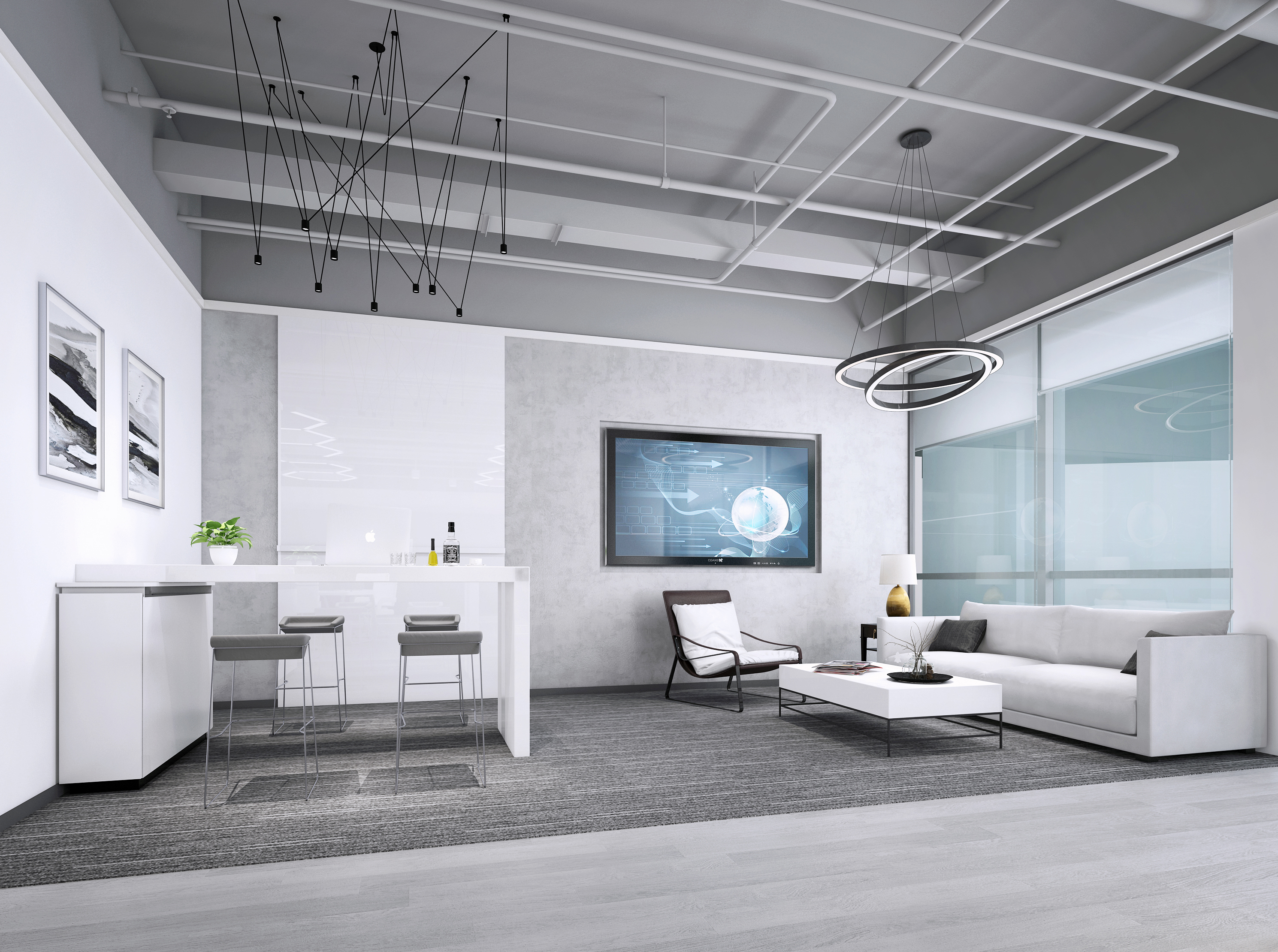 如何用材料在辦公室設計裝修中產(chǎn)生視覺沖擊？