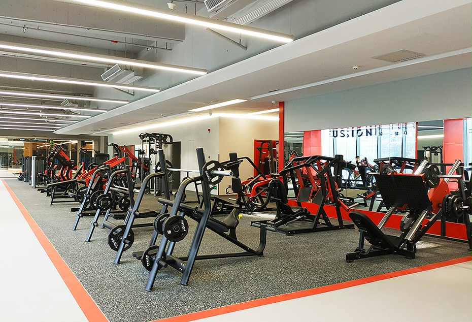 健身房裝修實(shí)景圖