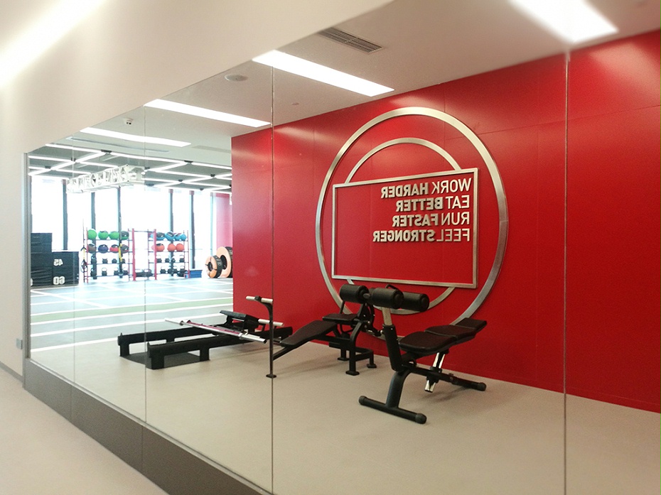 健身房裝修實(shí)景圖
