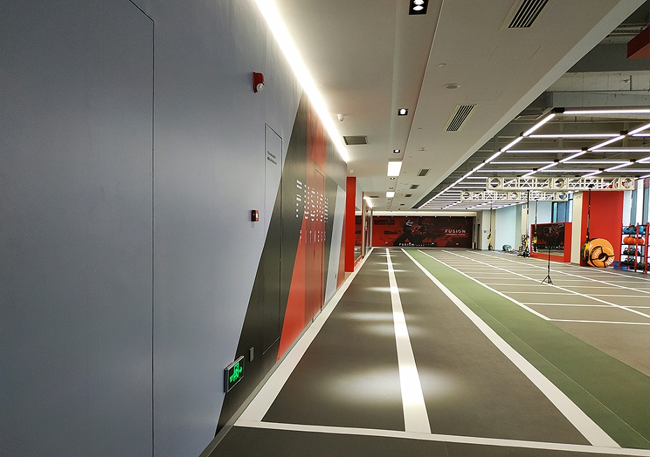 健身房裝修實(shí)景圖