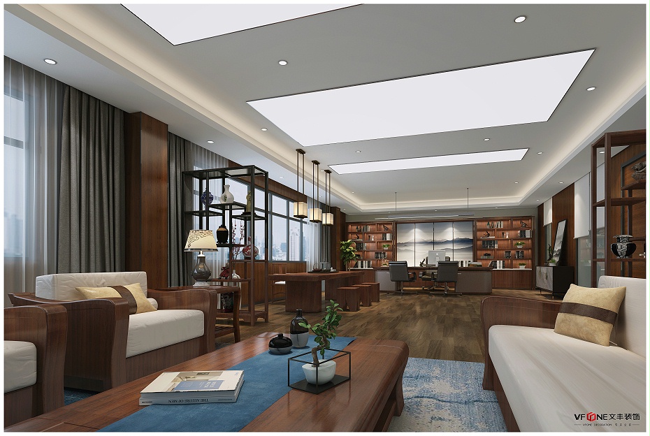 科技企業(yè)深圳董事長(zhǎng)室裝修設(shè)計(jì)