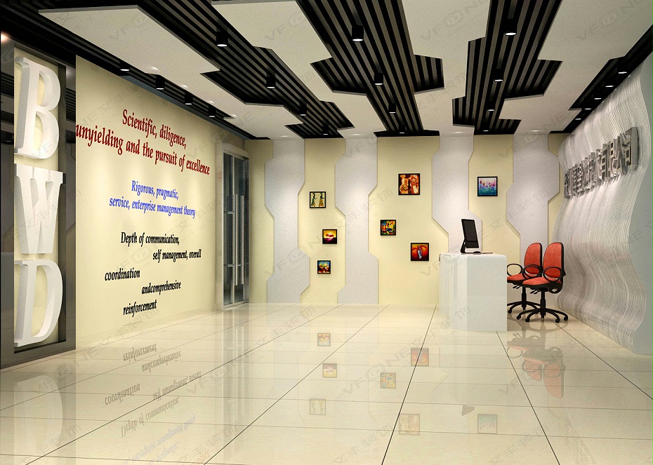 前廳設(shè)計(jì)效果圖-文豐裝飾