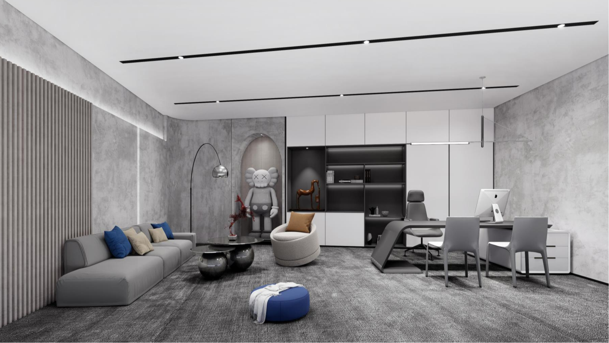 穩(wěn)重大氣董事長室裝修設(shè)計(jì)效果圖_靠譜的裝修公司強(qiáng)力推薦的風(fēng)格