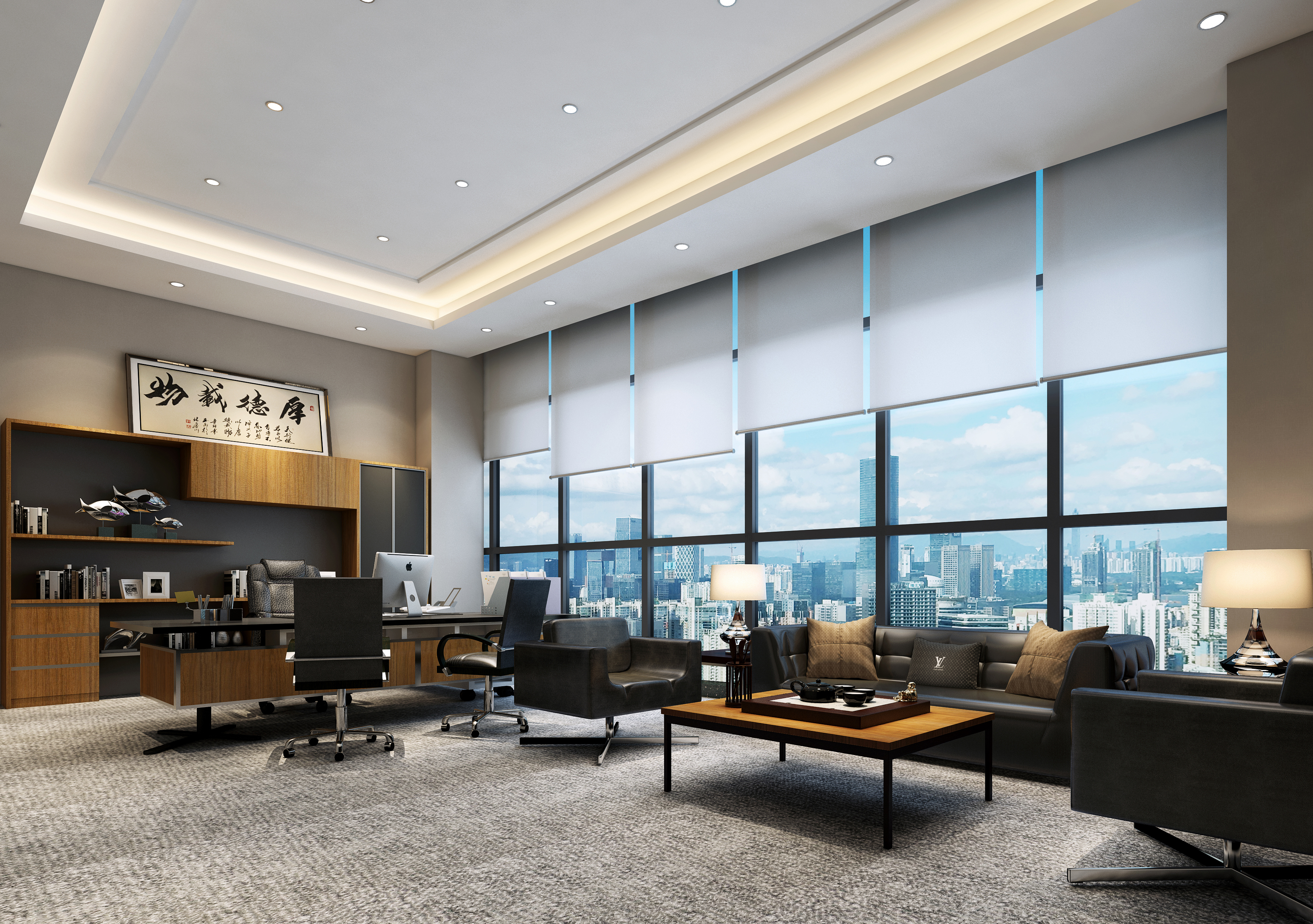 中式風(fēng)格寫字樓大廳要怎么裝修？